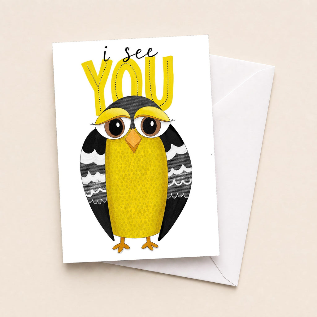 Wilhemina Sees You greeting card image 1