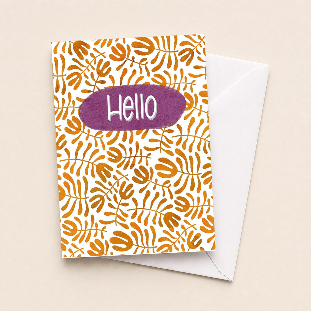 Just Hello greeting card image 1