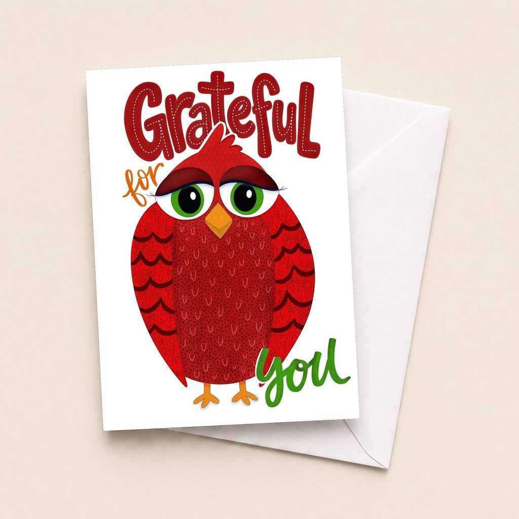 Scarlet Is So Grateful greeting card image 1