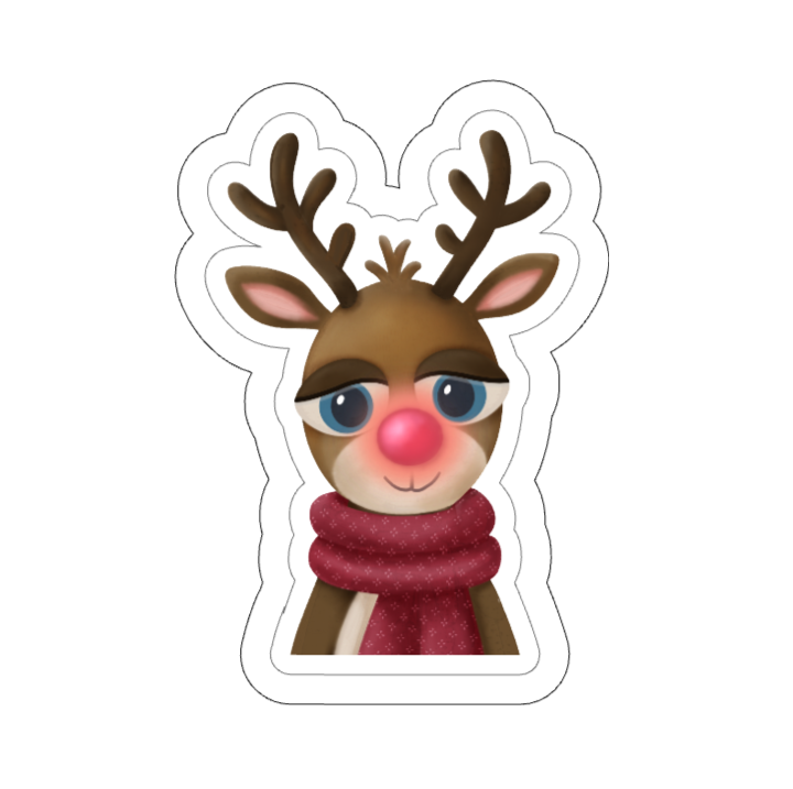 Christmas Reindeer Vinyl Sticker | Shine Bright