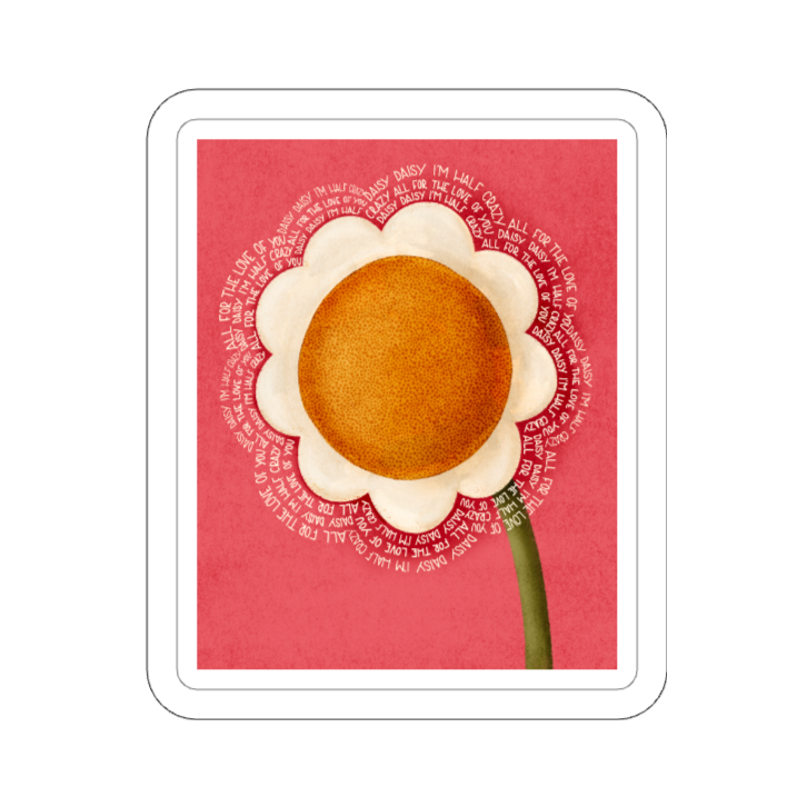 Daisy Flower Vinyl Sticker | For the Love of Daisies